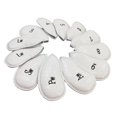 thumbnail image 2 of 12 piezas del Golf cubre de hierro protección Durable Blanco shamjiam Cubiertas para la cabeza del palo de golf, 2 of 7