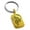 Gold, variant on Stainless Steel Howling Mad Wolf Engraved Small Rectangle Dog Tag Charm Keychain Keyring