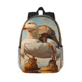 thumbnail image 1 of Lukts Hiking Duck Pattern 15 Inch Student Backpack, Waterproof Laptop Backpack with Adjustable Shoulder Straps, Lightweight Travel, Campus Backpack, Unisex, 1 of 6