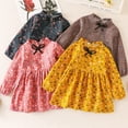 thumbnail image 3 of KYAIGUO Robes Décontractées pour Enfants Filles Robe de Printemps Robe en Coton à Fleurs 1-12T Tunique à Manches Longues Robe de Princesse, 3 of 9