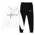 thumbnail image 6 of Kids Boys Girls Active Sweatsuit,2PC Long Sleeve White Hoodie Sweatpants Winter Clothes Teenage Girl Clothes 7-8 Years Cute&nbsp;Boys Girls&nbsp;Clothing, 6 of 7
