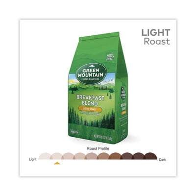 Green Mountain Coffee® Whole Bean Coffee, Breakfast Blend, 18 Oz Per Bag