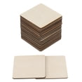 thumbnail image 1 of Rodajas de madera en blanco sin terminar de 3x3 pulgadas para manualidades de arte DIY 30 paquetes, 1 of 7