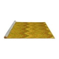 thumbnail image 2 of Ahgly Company Machine Washable Indoor Rectangle Southwestern Yellow Country Area Rugs, 3' x 5', 2 of 4