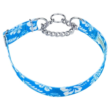 - Country Brook Petz™ Blue Hawaiian Half Check Dog Collar