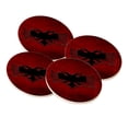 thumbnail image 1 of KuzmarK Sandstone Drink Coaster (set of 4) - Albanian Flag Modern, 1 of 1