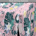 thumbnail image 4 of Exotic Dog Crate Cover, Pastel Tropical Summer Pattern with Monstera Leaves Toucan Bird Watermelon, Easy to Use Pet Kennel Cover Small Dogs Puppies Kittens, 7 Sizes, Rose and Multicolor, by Ambesonne, 4 of 6