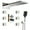 Chrome, variant on CASAINC 4-Spray Patterns 22 in. Rectangular Wall Mounted Dual Shower Head and Handheld Shower Head 2.5 GPM in Chrome
