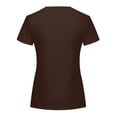 thumbnail image 4 of Pntutb Camiseta de moda para mujer Blusa con estampado de letras de manga corta y cuello redondo para mujer Pntutb Pntutb-3775, 4 of 8