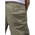thumbnail image 5 of RAW X Mens Belted 12.5" Inseam Knee Length Cargo Shorts, Stone, 38, 5 of 6