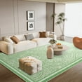 thumbnail image 3 of FULIE Abstract 6'x9'Rugs for Living Room Soft Area Rugs Boho Carpet,Green, 3 of 7