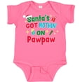 thumbnail image 3 of Inktastic Santa's Got Nothin' on Pawpaw with Christmas Presents Boys or Girls Baby Bodysuit, 3 of 5
