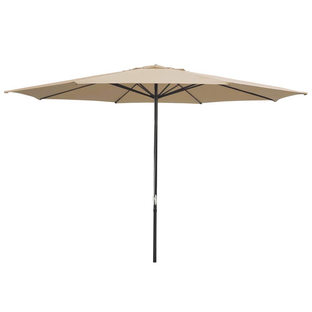 Yescom 13 Tan Aluminum Patio Market Umbrella Sun Shading Outdoor Garden Beach Walmart Com Walmart Com