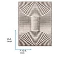 thumbnail image 4 of Livabliss Washable Rugs for Living Room, 8x10 Fossay Shag Modern Light Beige Area Rug, Bedroom Dining Room Home Decor Stain Resistant Carpet (7'10" x 10'), 4 of 7