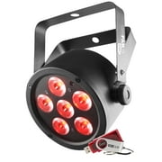 CHAUVET DJ SlimPACK T6 USB - 4 SlimPAR T6 USB Lights and 3 DMX Cables with Gear Bag