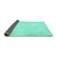 thumbnail image 2 of Ahgly Company Indoor Rectangle Solid Turquoise Blue Modern Area Rugs, 2' x 3', 2 of 4