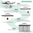 thumbnail image 6 of Pirecart 13x13 ft Patio Pop Up Gazebo Tent Outdoor Instant Canopy for Patio ,Lawn, Party, Backyard, Gray, 6 of 8
