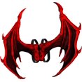 thumbnail image 1 of Forum Unisex-Adult's Devil Wings, as Shown, One Size, 1 of 4