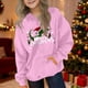 thumbnail image 4 of Sudadera con capucha para niñas y niños, sudadera de manga larga con cuello redondo y estampado de moda, jersey con bolsillo, sudadera de poliéster para niñas, 4 of 8