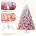 thumbnail image 6 of CazToi 6ft Christmas Tree Pink Gradient Artificial Tree Pre-Lit with LED Lights Holiday Decor, 6 of 9