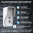 thumbnail image 4 of Timbres de intercomunicación inalámbricos para el hogar y el aula, Wuloo Intercomunicador Timbre electrónico resistente al agua con alcance de 1/2 milla, 3 niveles de volumen, batería recargable, incl, 4 of 5