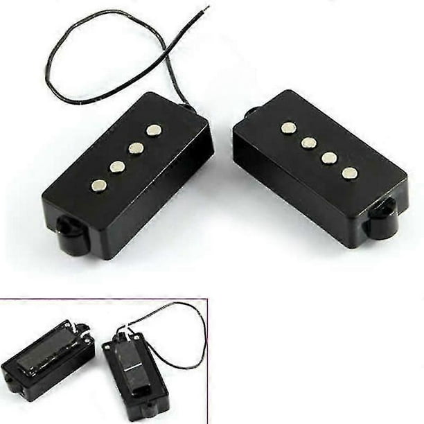 Black 4 String Noiseless Pickup Set For Precision P Bass Bridge Pickup Set New-hy