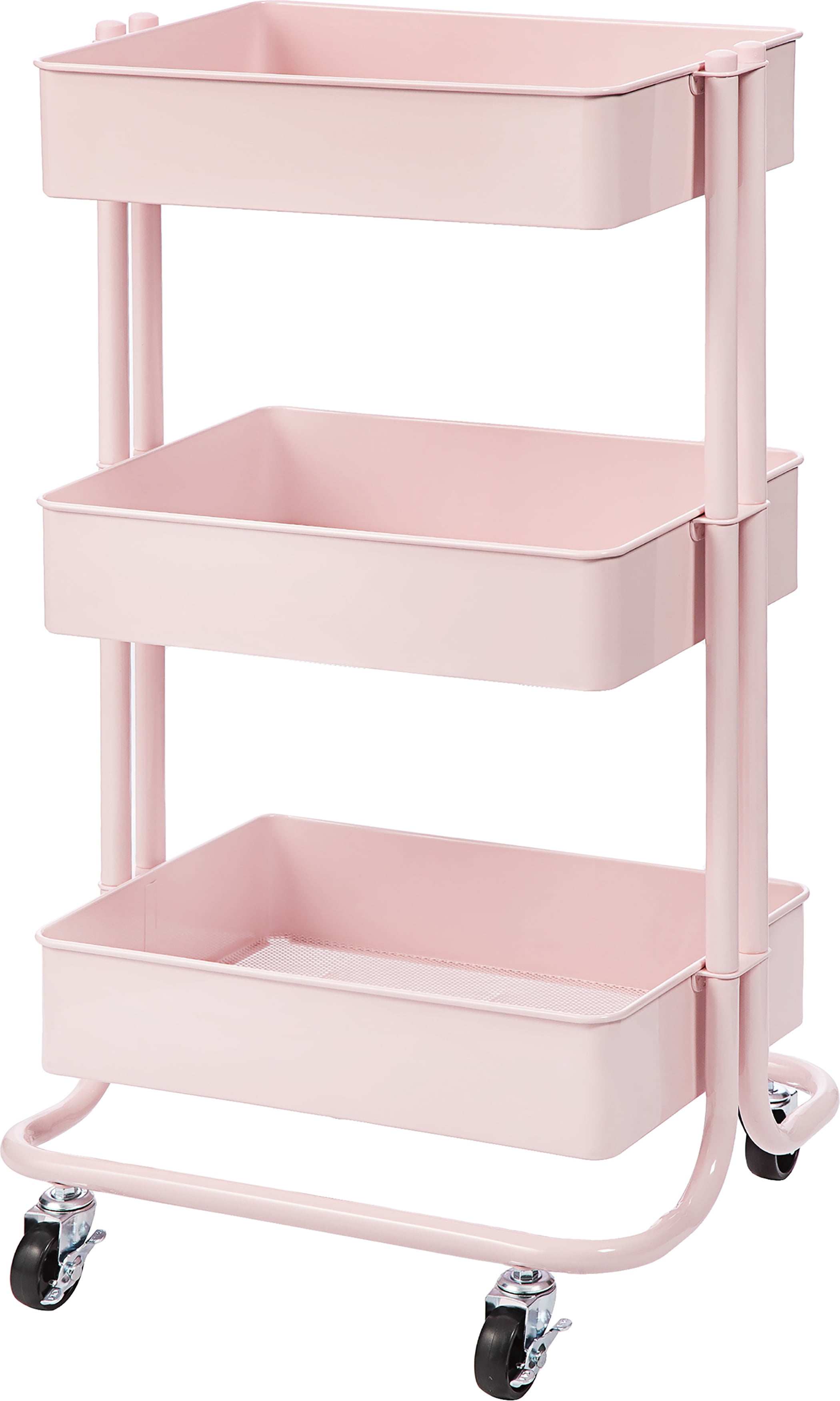 Darice 3Tier Metal Rolling CartBlush Pink Walmart Canada