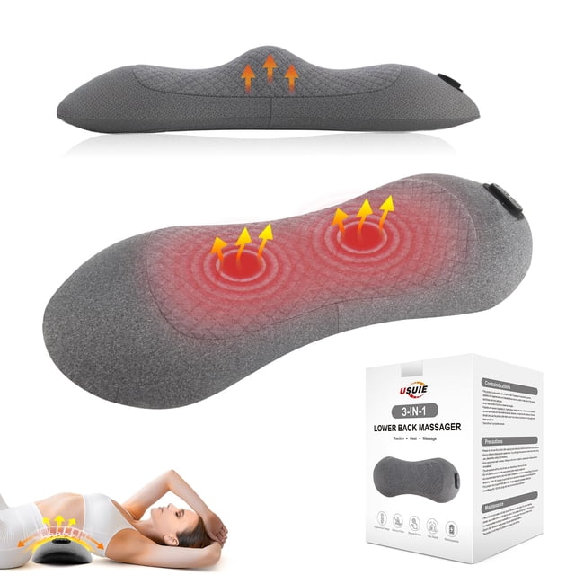 Masajeador lumbar USUIE 3 en 1 recargable con calor