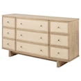 thumbnail image 4 of Kailani 9-drawer Dresser Cabinet Beige Oak, 4 of 14