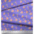 thumbnail image 2 of Soimoi Poly Georgette Fabric Leaves & Flower Floral Print Sewing Fabric Yard 52 Inch Wide, 2 of 3