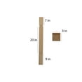 thumbnail image 5 of BingLTD - 36" Rubberwood Unfinished Hardwood Island Table Leg Post - 1 PC (K22300-FW-RW), 5 of 5