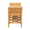 thumbnail image 4 of bali & pari Nairi Rattan BOHO Bench, Natural Brown, 4 of 8