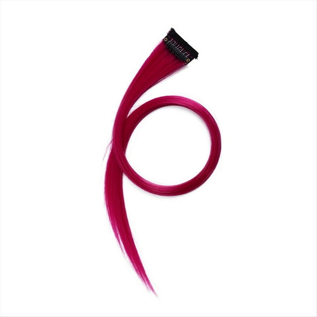 ExtensióN de Cabello Multicolor Resaltada con Iris, Horquilla, Pinza para el Cabello Larga y Recta, Recortable para Cabello Falso