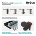 KRAUS 33 x 22 inch Standart PRO DropIn Topmount 16 Gauge Double Bowl 2