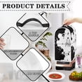 thumbnail image 4 of HELLHERO Black and White Abstract Design Easy to Install Mixer Cover Reusable Proof Stain Food Processor Cover with Washable for Kitchen Home, 4 of 6