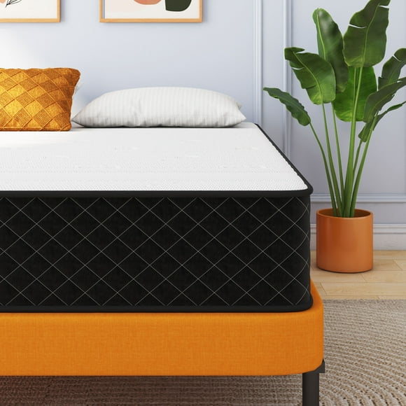 SVS 10 inch Full Mattress, Cooling Gel Memory Foam Hybrid Mattress in a Box, Full, Medium,Euro Top