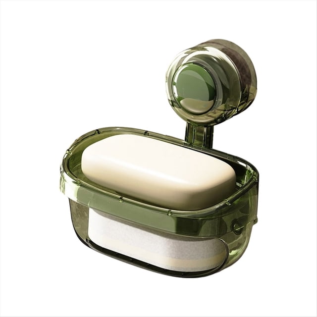 Jabonera con Ventosa para BañO, Jabonera con DesagüE, Caja de JabóN MóVil para Pared, Accesorios de BañO D