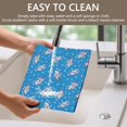 thumbnail image 4 of Placemat, Pioneer Flower Floral Print Pattern Place Mats Table Mat Set Of 2, PVC Washable Placemats for Party Kitchen Dining Decoration, 18x12 Inch, Fade Resistant, 4 of 6