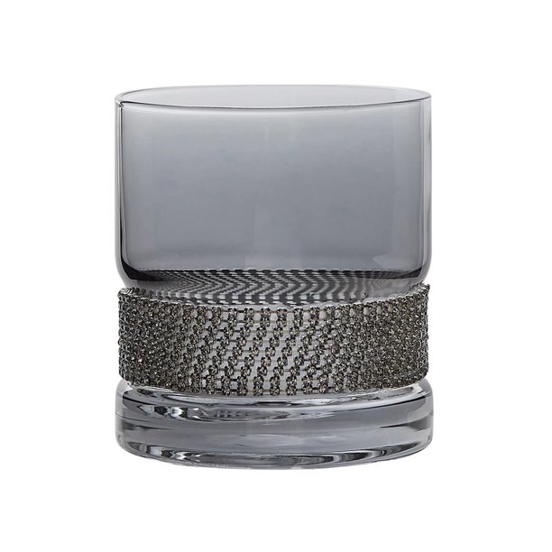Copa de cristal de lujo sin tallo, vasos de whisky de base pesada