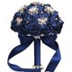 thumbnail image 2 of XmhyTop Ramo de novia para boda, dama de honor, rosa de satén, perlas artificiales, cintas de satén, ramo de flores para boda, dorado, 2 of 5