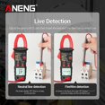 thumbnail image 2 of ANENG True RMS Digital Multimeter Clamp Meter DC/AC Voltage Detector AC Amp Meter with Ohm Capacitance NCV Continuity Diode Hertz Temperature Tester, 2 of 4