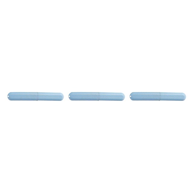 Toystoory Estuche de cepillo de de viaje de paja Caja de almacenamiento de soporte de cepillo de transpirable portátil para acampar Type4 NO4
