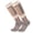 Gray, variant on SGFCWSX Athletic Compression Socks for Men,Winter Wool Long Crew Ski Socks Dark Blue L