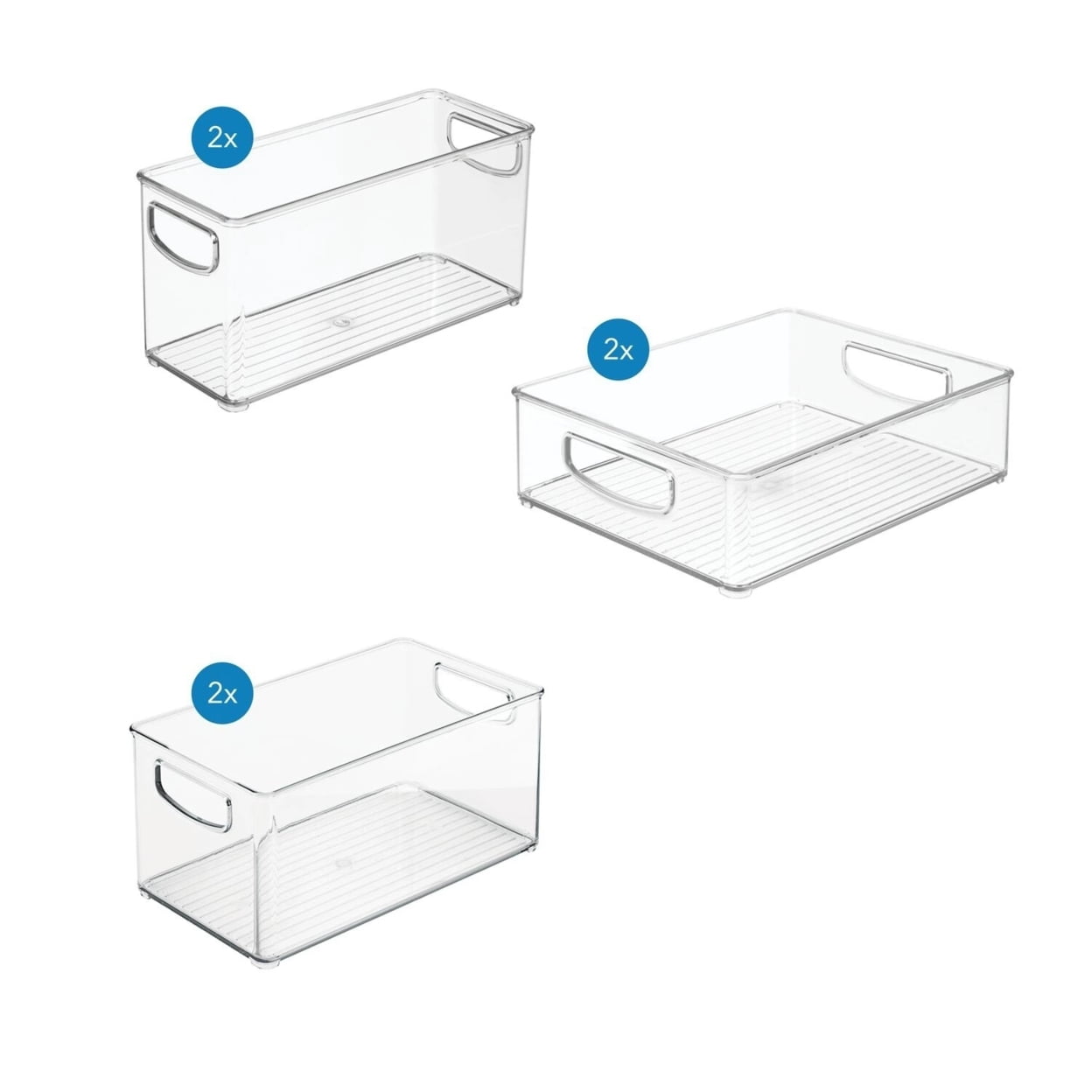 iDesign 6-Piece Recycled Kitchen Organization and Storage Set.
