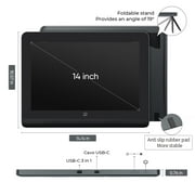 XPPen Artist Pro 14 (Gen 2) Drawing Tablet with 16384 Pressure Sensing Stylus, WUXGA 1920P Graphic Drawing Display, Pen Tablet for Computer