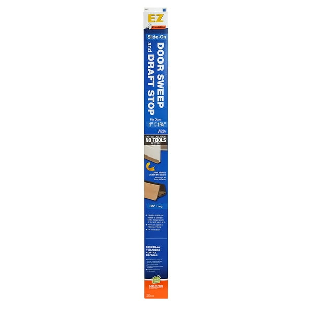 Frost King 1 3 4 In W X 36 In L Brown Slide On Door Sweep Stop Udb77 Walmart Com Walmart Com