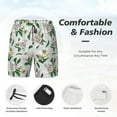 thumbnail image 6 of Picia Lilies Flowers pattern Mens Swim Trunks with Compression Liner Stretch Beach Shorts Quick Dry with Zipper Pockets No-Chafing Board Shorts-Medium, 6 of 9