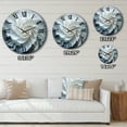 thumbnail image 4 of Designart "Seashell Monochromatic I" Animals Oversized Wall Clock, 4 of 5