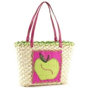 Apple Straw Tote