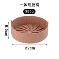 thumbnail image 3 of Amdohai New Air Fryer Silicone Grill Pan Multifunctional Silicone Pad Instant Pot Accessories Round one 16cm brown, 3 of 4